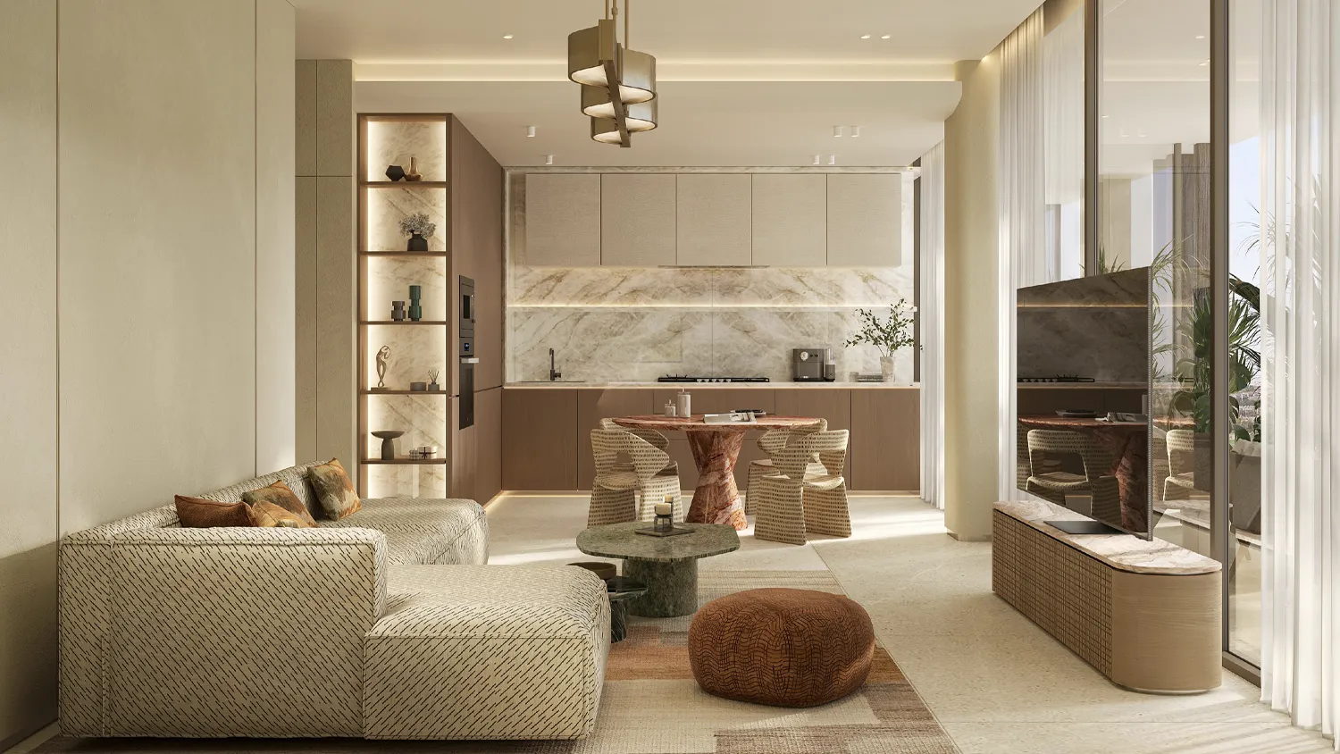 Rabdan Square grand entrance lobby